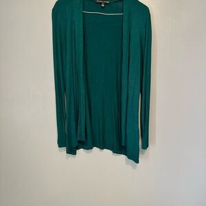Teal Open Front Cardigan